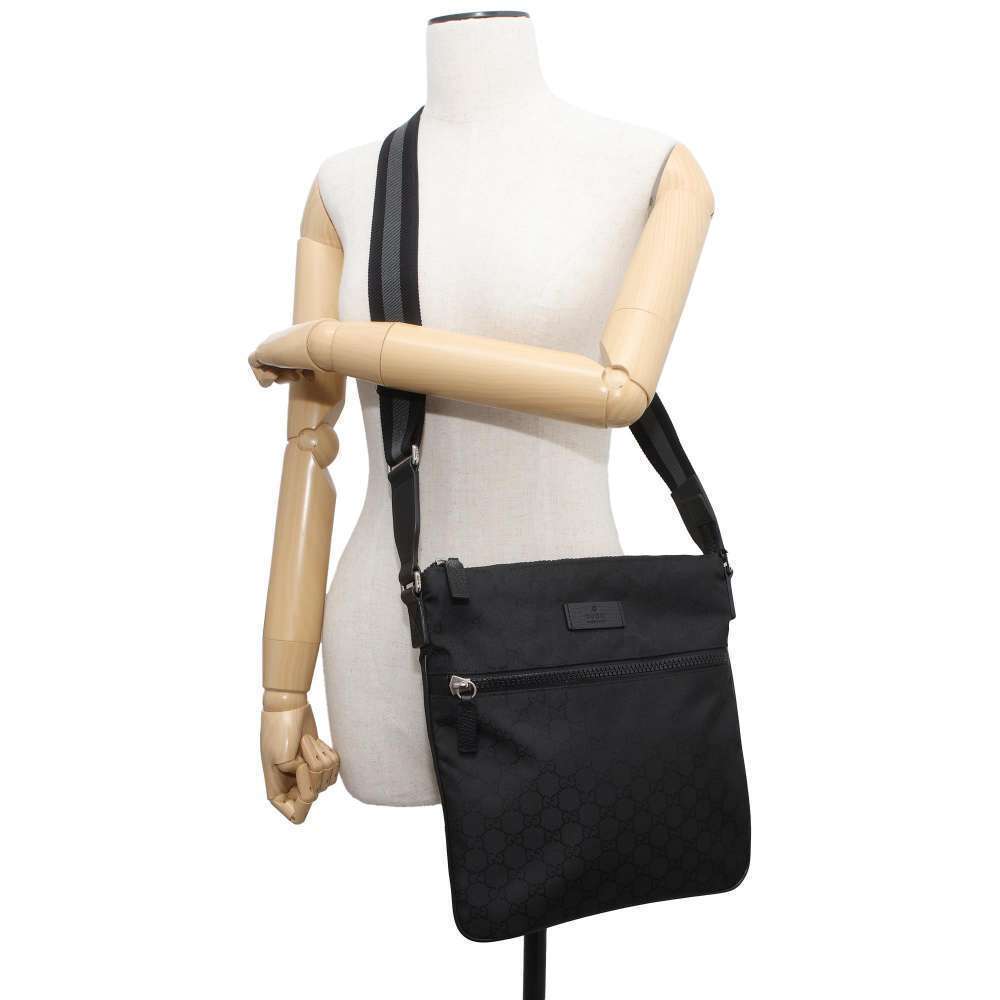 Gucci Shoulder Crossbody Bag GG Black - Picture 4 of 9